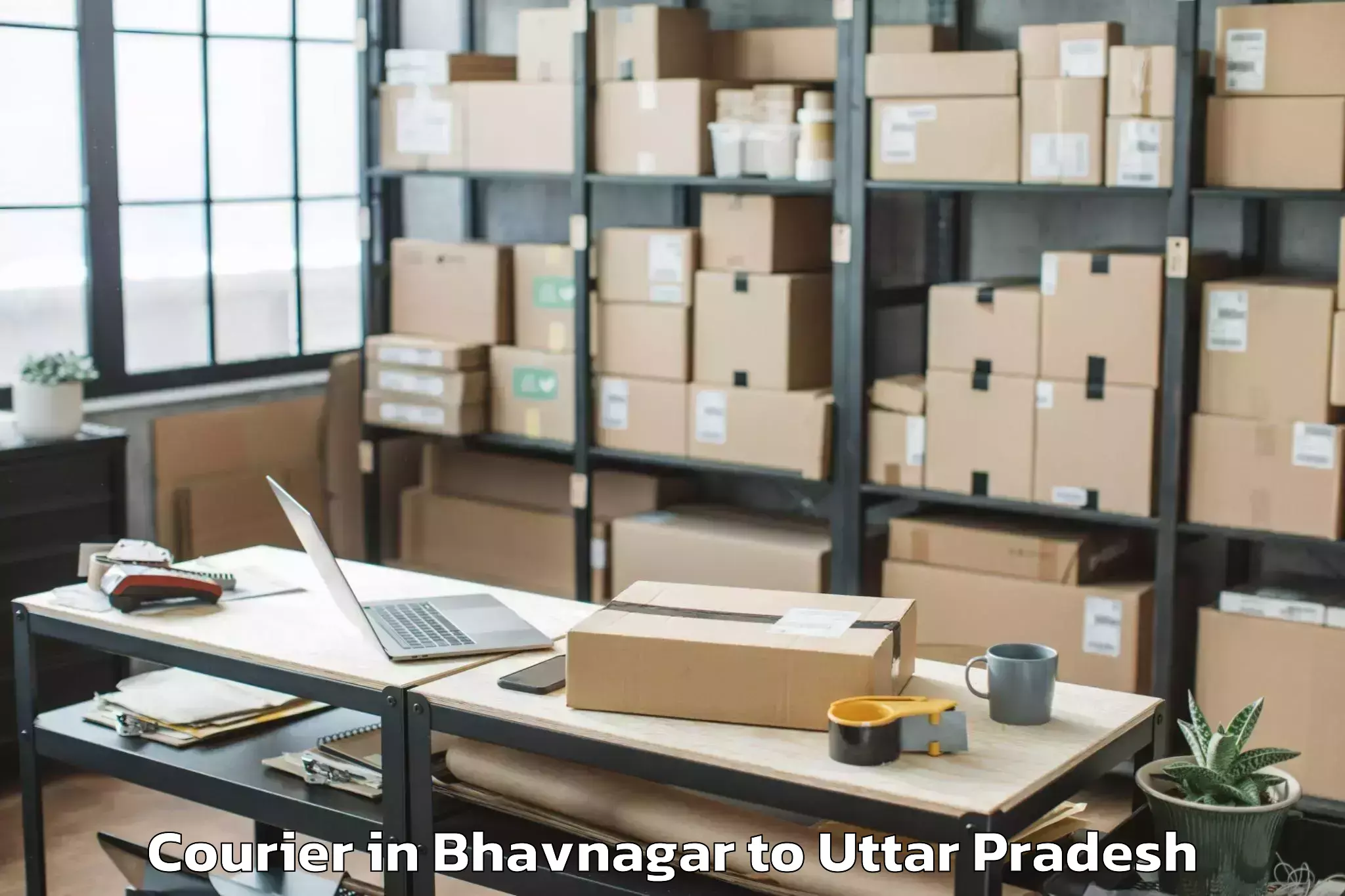 Leading Bhavnagar to Lulu Mall Lucknow Courier Provider